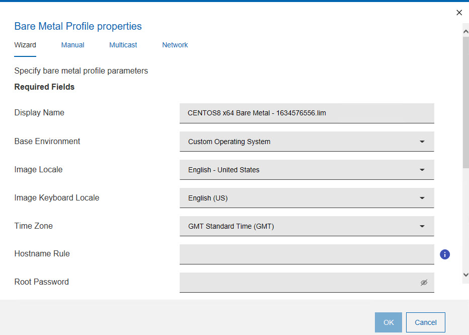 Creating a Linux Bare Metal Profile from a Setup image