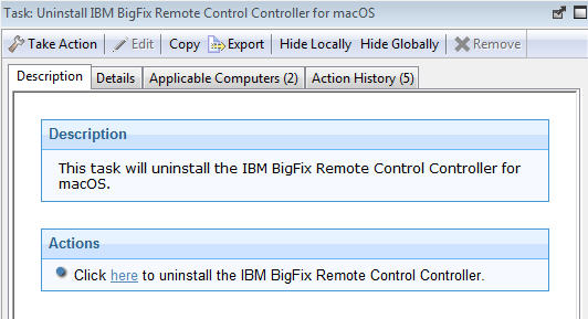 select the relevant option for determining which computers to remove the controller from.