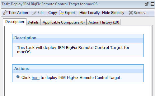 select the relevant option for determining which computers to deploy the target on.