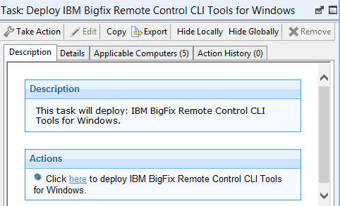 Description of what the Deploying CLI Tools for windows does.