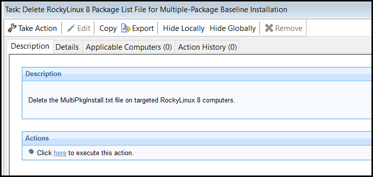 Baseline component option