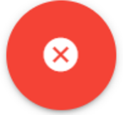 A red circle with a white circle in the middle Description automatically generated with low confidence