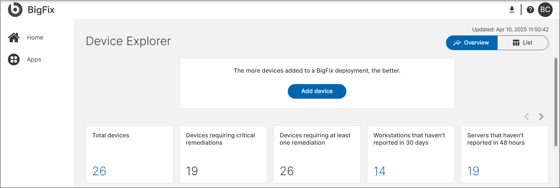 Device Explorer Overview