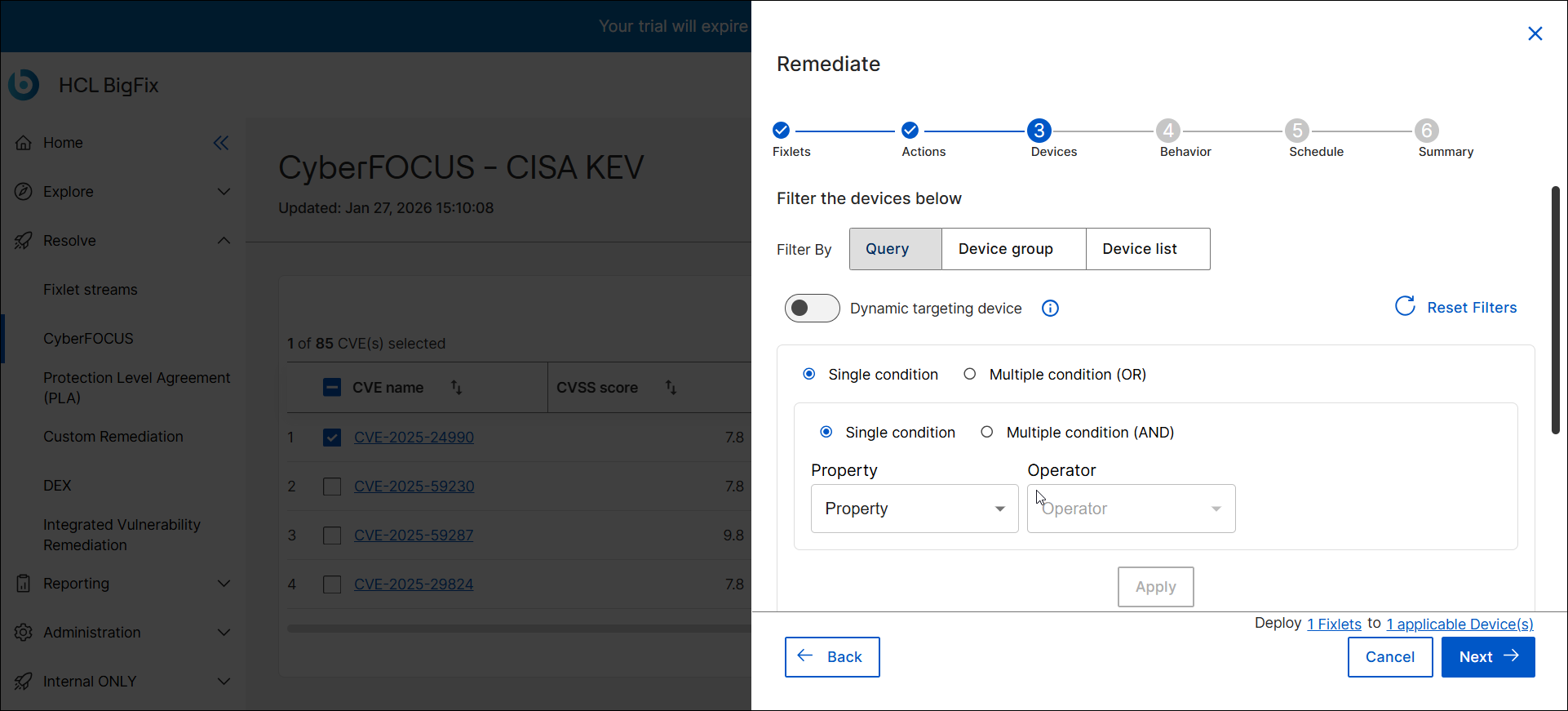 CyberFOCUS Remediation Flow