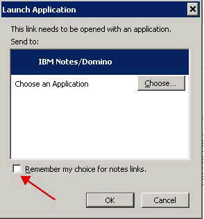 Launch Application dialog