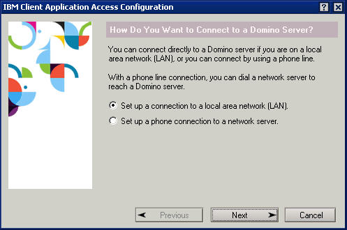 On-premises configuration dialog 2