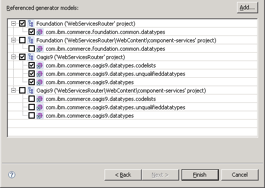 Selecting the data types