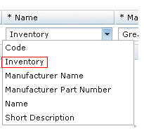 Inventory selection in the Management Center