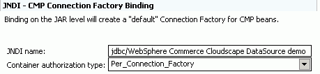 An example using a Cloudscape database