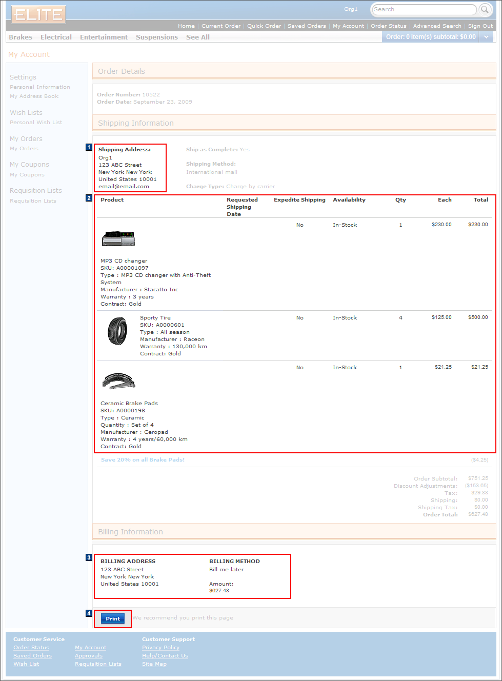 Full size image of My Account: Order Details
