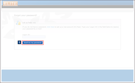 Forgot Password screen capture