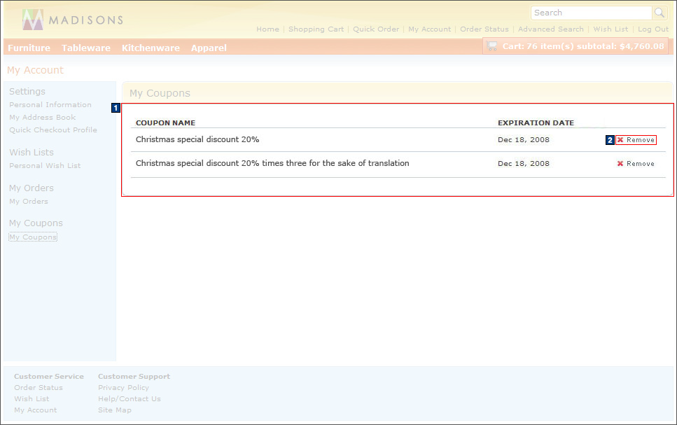 Full size image of My Account: My Coupons