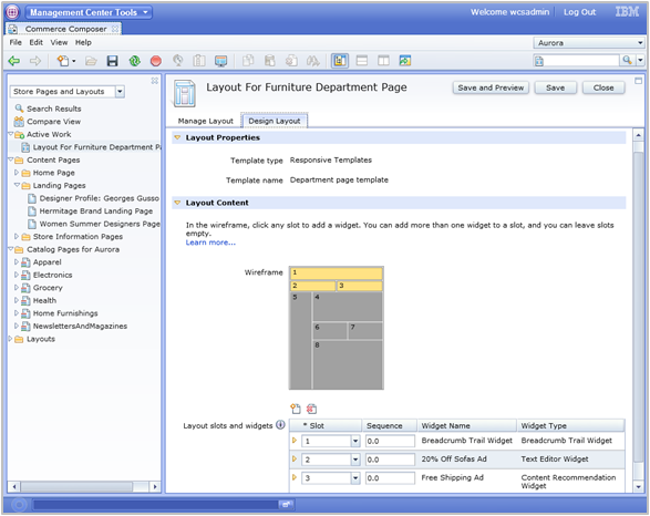 Commerce Composer tool