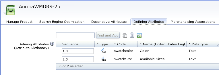 Screen capture of the Color Sequence number