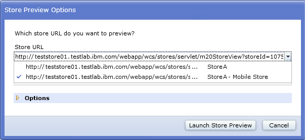 Store address list with mobile store address immediately following the regular store's address