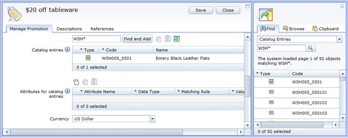 Find and add functions in Management Center