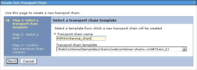 Creating PSPSimService_chain.