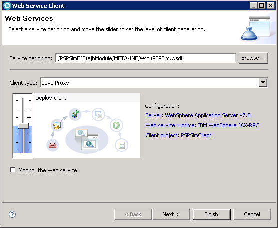 Web service client configuration.