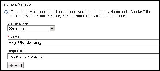 Screen capture of Element Manager