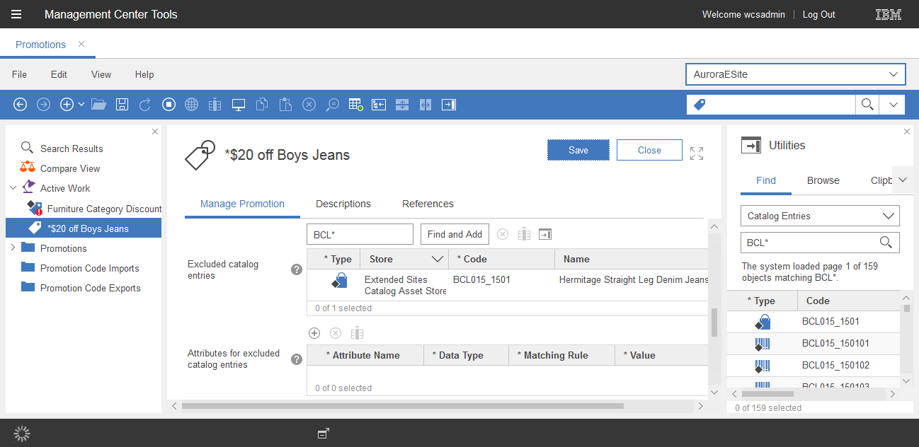 Find and add functions in Management Center