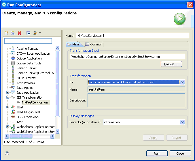 Run Configurations