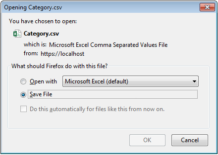 Interfaz de usuario de Swagger: Diálogo para guardar el catalog_download