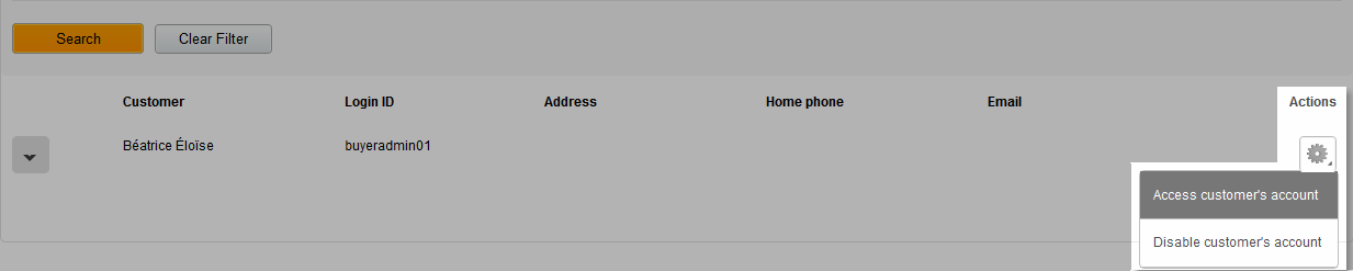 Panel de inicio de sesión