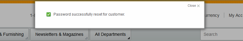 Restablecimiento correcto