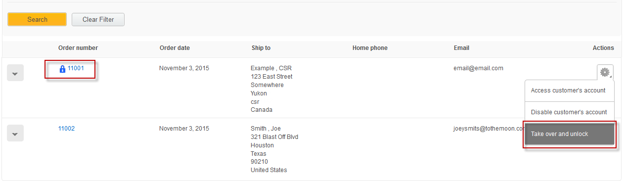 Panel de inicio de sesión