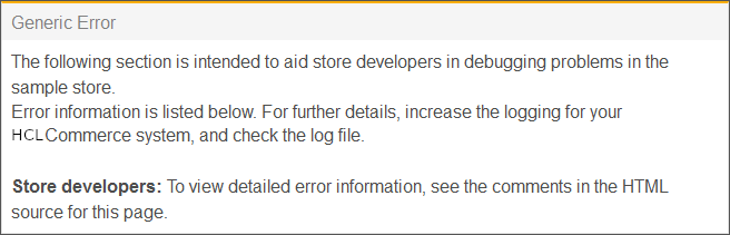 Captura de pantalla de la página Cuatro de error