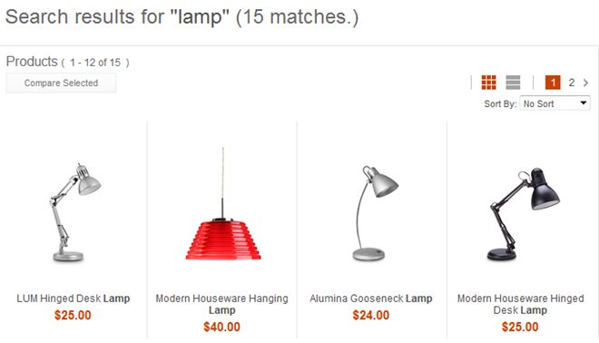 Captura de pantalla para resaltado de términos de búsqueda