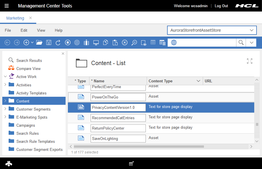 Imagen que muestra la versión de contenido de privacidad predeterminado al examinar.