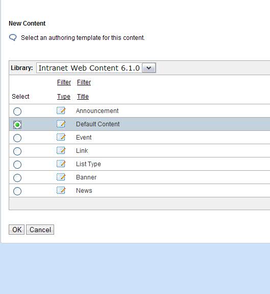 Captura de pantalla de una nueva plantilla
