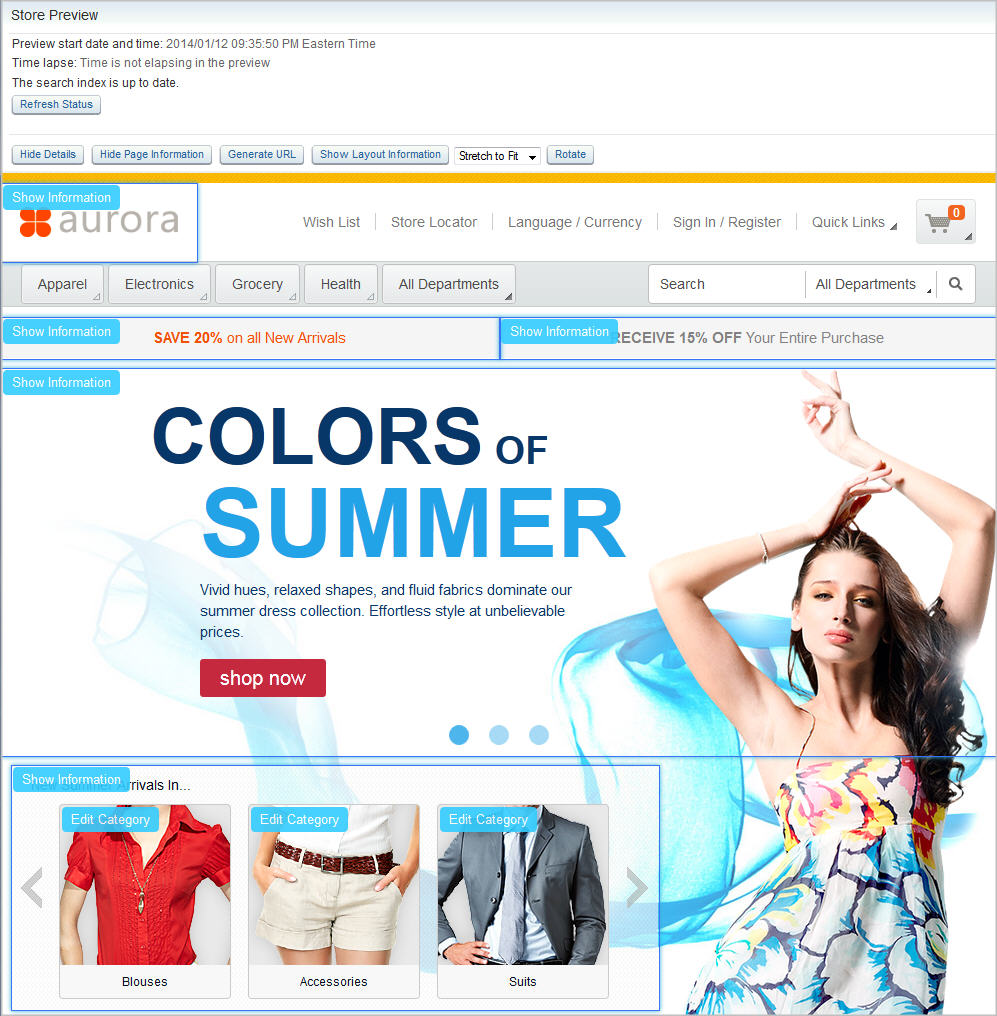 Vista previa de la tienda