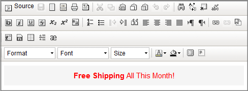 Ejemplo de widget de Editor de texto