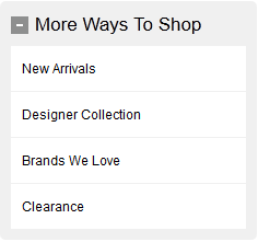 Ejemplo de un widget de Enlaces