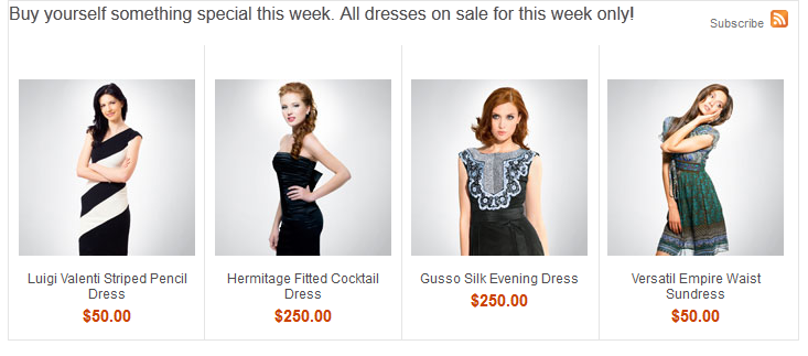 Ejemplo de título de zona de e-Marketing