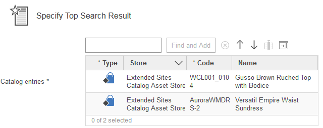 Captura de pantalla Especificar mejor resultado de búsqueda