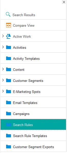 Vista de explorador sin un filtro