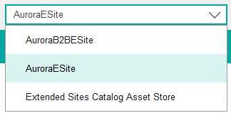 Ejemplo de lista de tiendas.