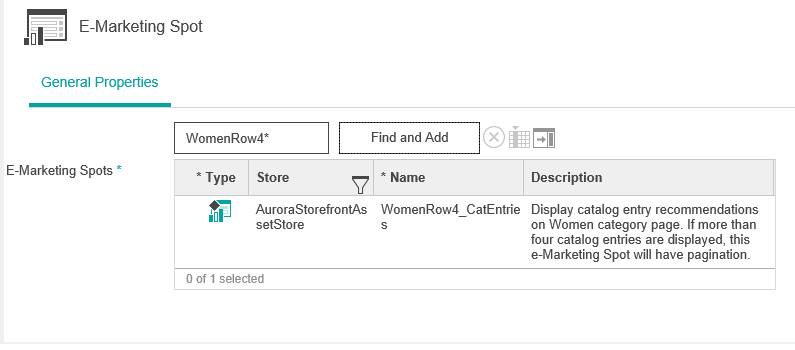 Selección de Zona de e-Marketing.