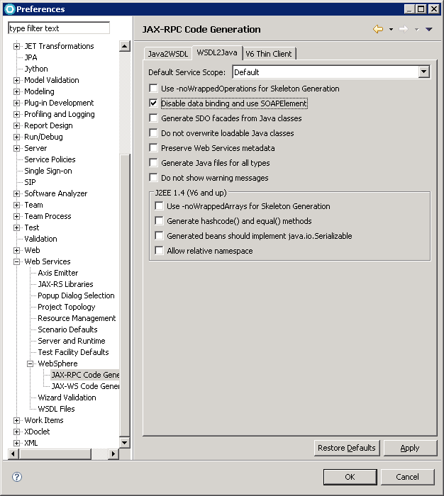 Captura de pantalla de la ventana Preferencias descrita en este párrafo.