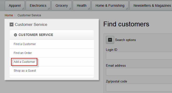 Panneau Ajouter un client