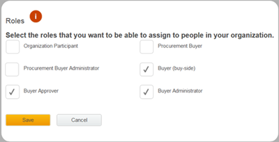Rôles de l'organisation parente