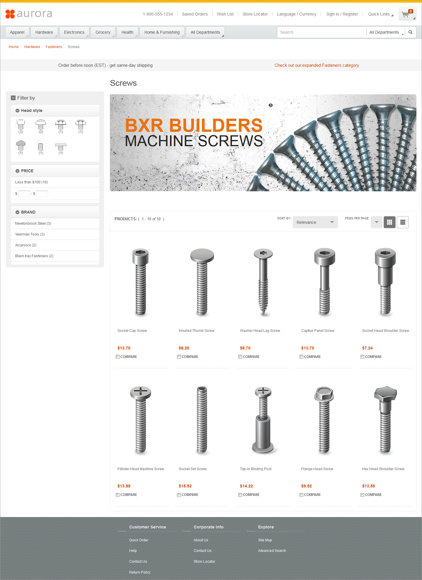 Capture d'écran de la page sur un ordinateur de bureau