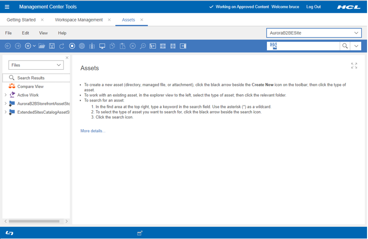 Image montrant l' Assets tool
