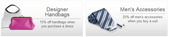 Exemple d'un widget Recommandation de contenu - plusieurs images, orientation horizontale