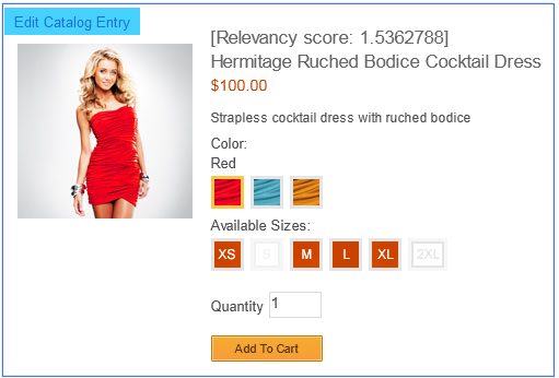 Score de pertinence du magasin type Aurora