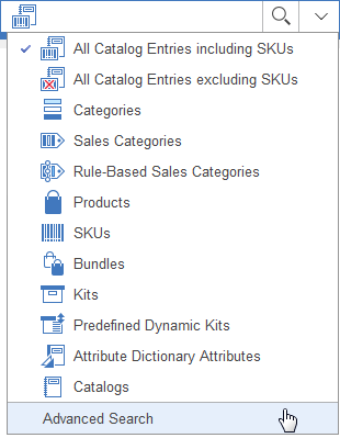 Option Recherche avancée