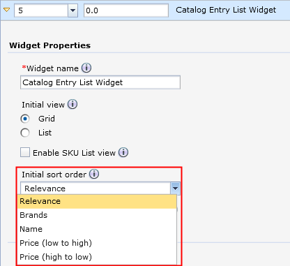 Triez par liste pour les offres de produits et les résultats de recherche